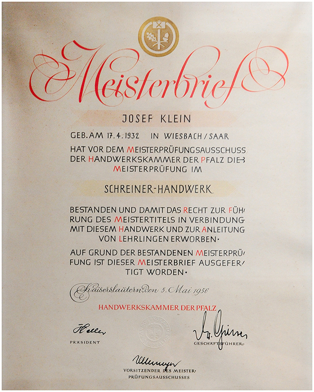 Meisterbrief Bestattung